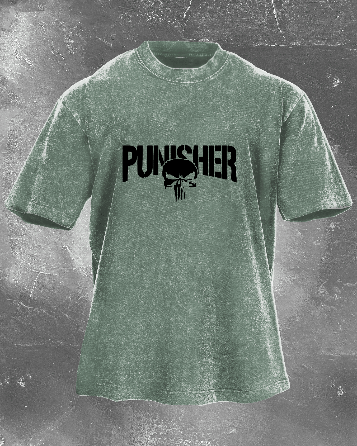 KOSZULKA THE PUNISHER WASHED - Ironfit PL