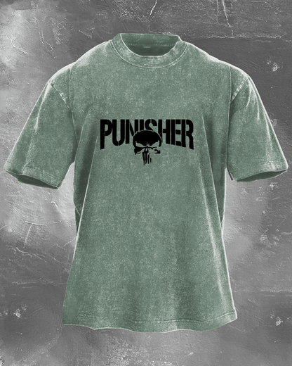 KOSZULKA THE PUNISHER WASHED - Ironfit PL