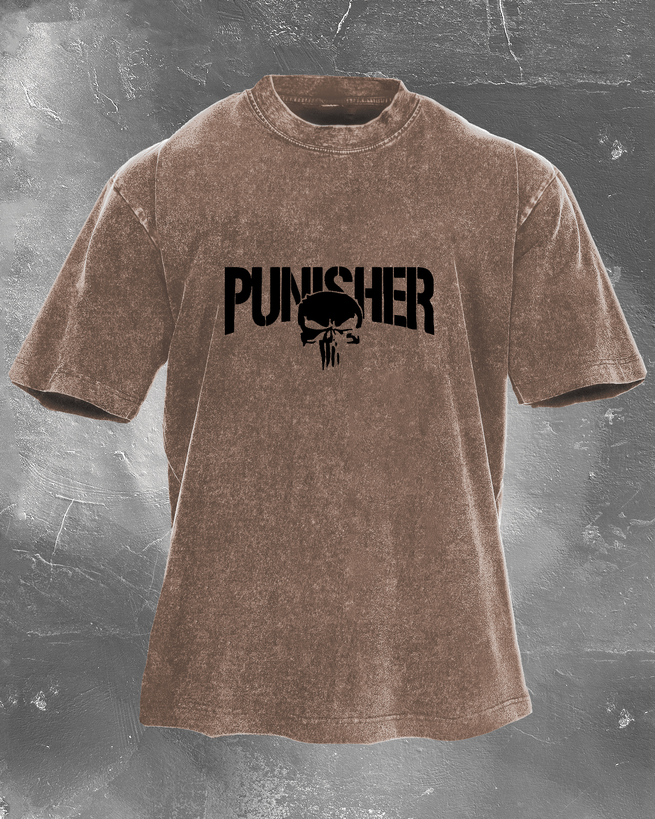 KOSZULKA THE PUNISHER WASHED - Ironfit PL