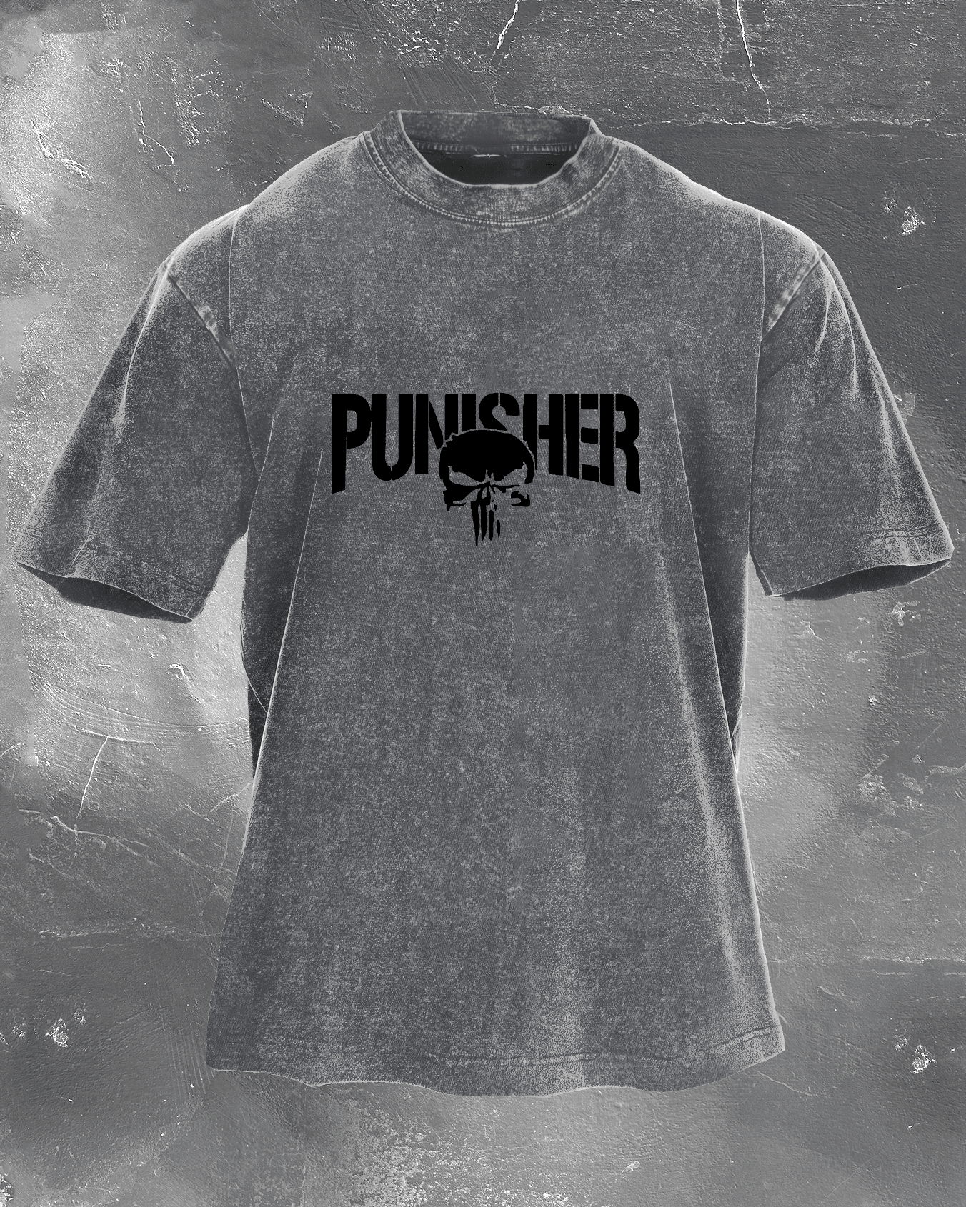KOSZULKA THE PUNISHER WASHED - Ironfit PL