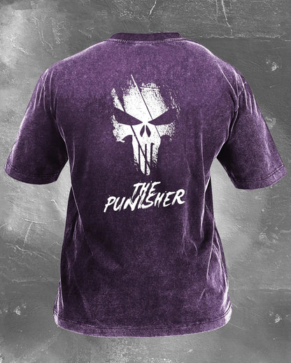 KOSZULKA THE PUNISHER WASHED - Ironfit PL