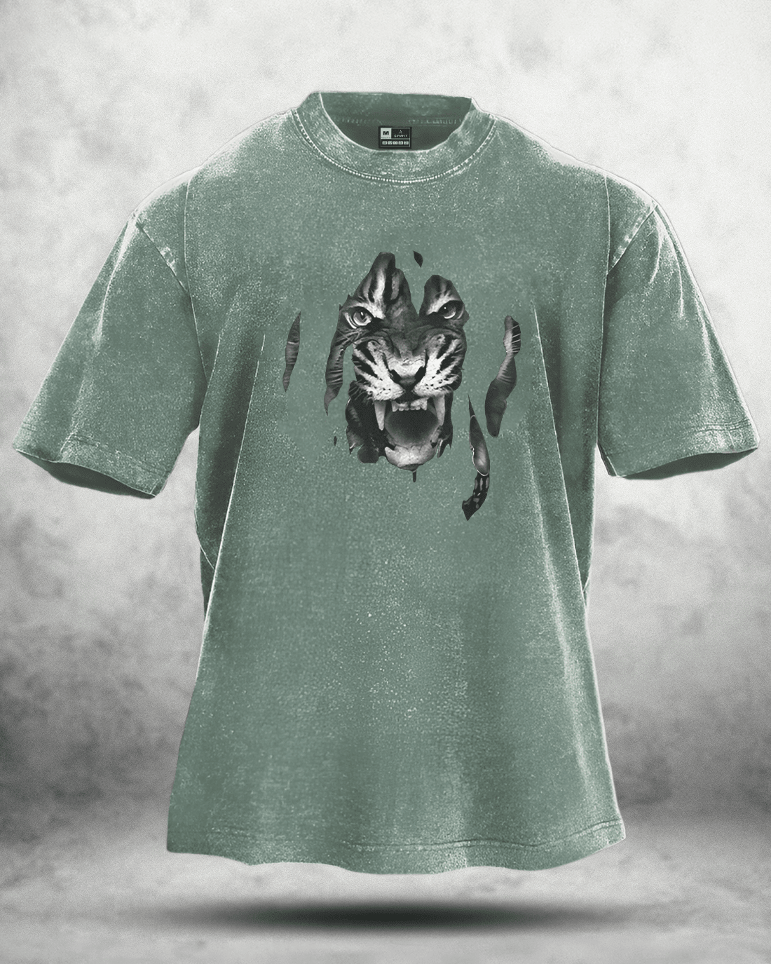 KOSZULKA TIGER WASHED - Ironfit PL