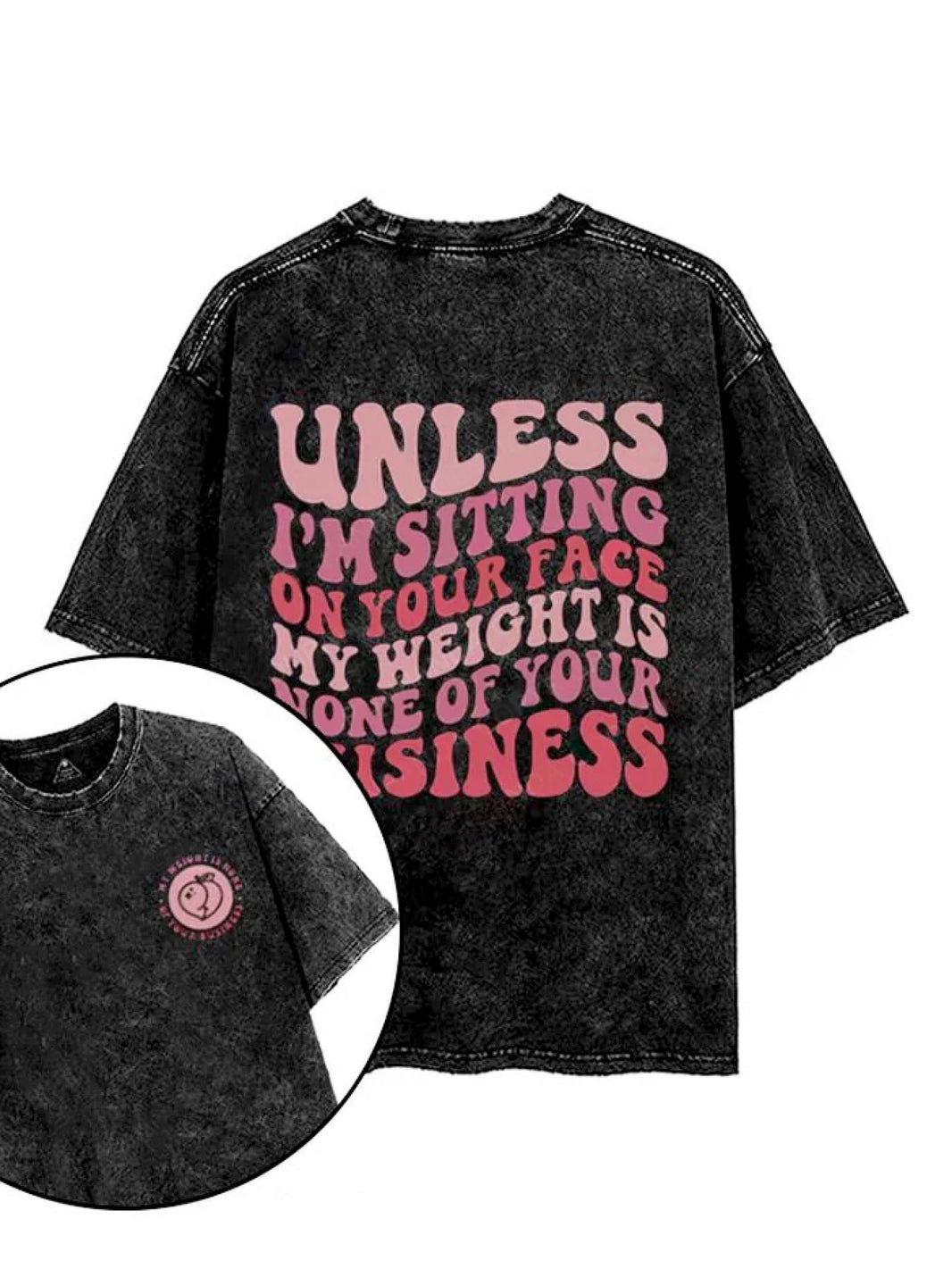 KOSZULKA UNLESS I'M SITTING ON YOUR FACE - Ironfit PL