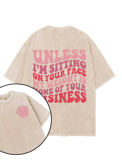 KOSZULKA UNLESS I'M SITTING ON YOUR FACE - Ironfit PL