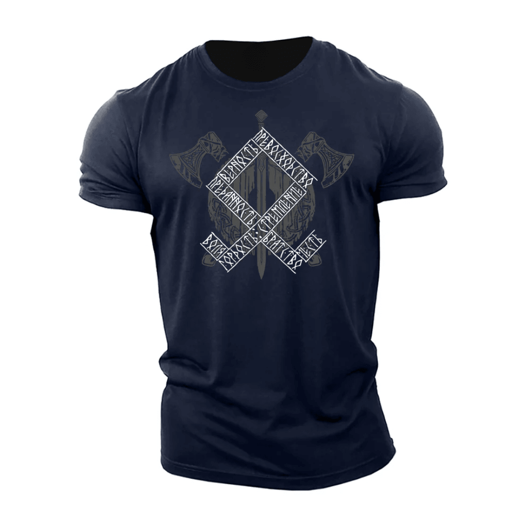 Koszulka Viking Axes Runes - Ironfit PL