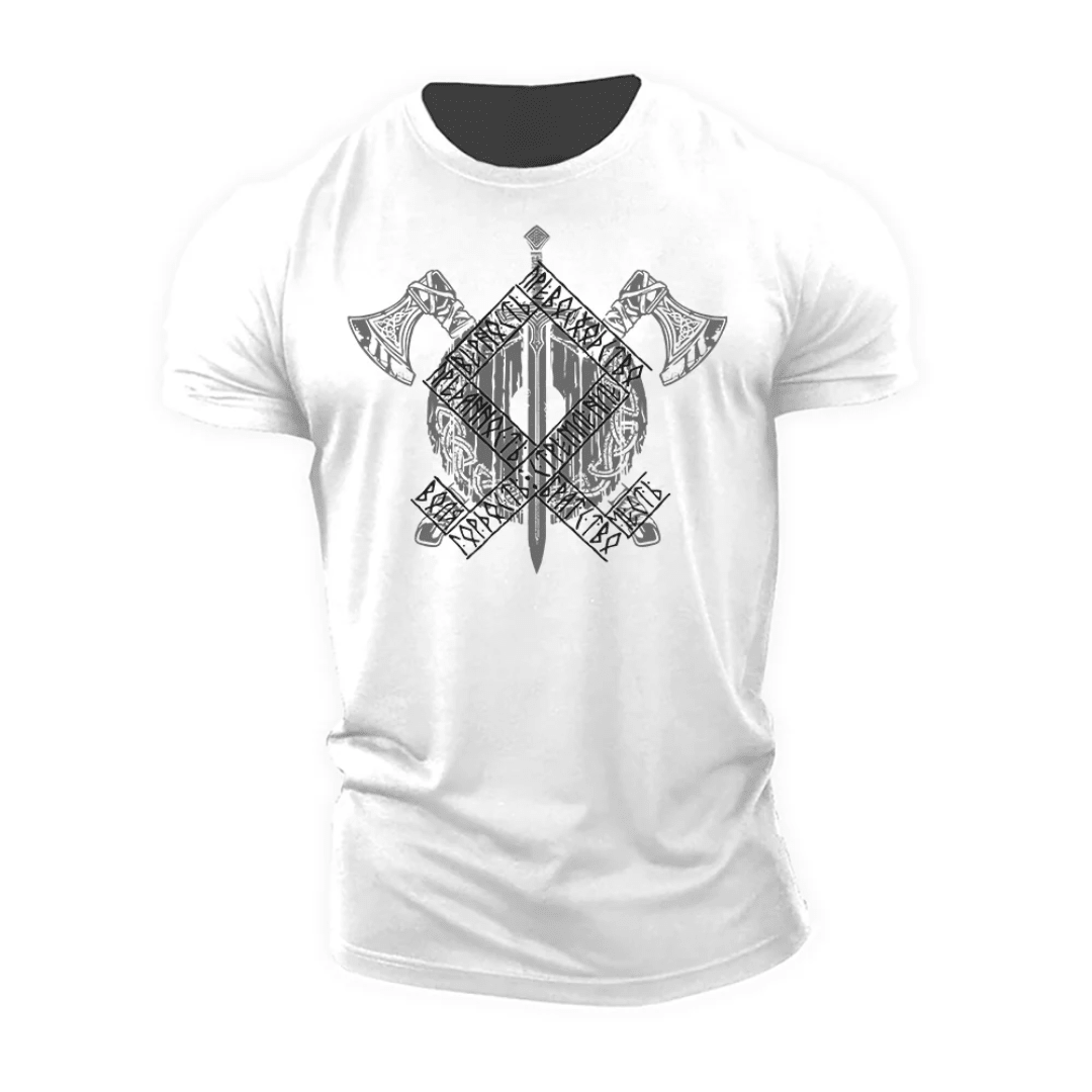 Koszulka Viking Axes Runes - Ironfit PL