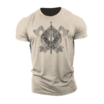 Koszulka Viking Axes Runes - Ironfit PL