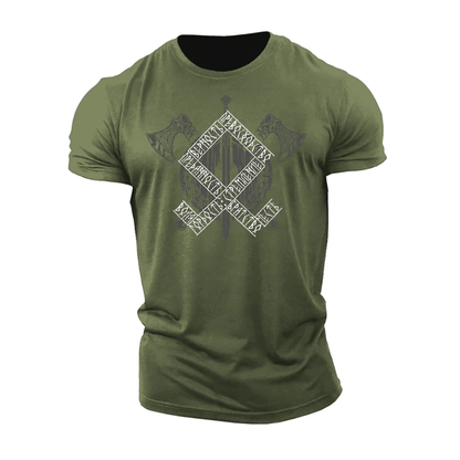 Koszulka Viking Axes Runes - Ironfit PL