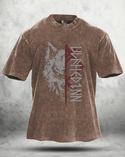 KOSZULKA WOLF RITUAL WASHED - Ironfit PL