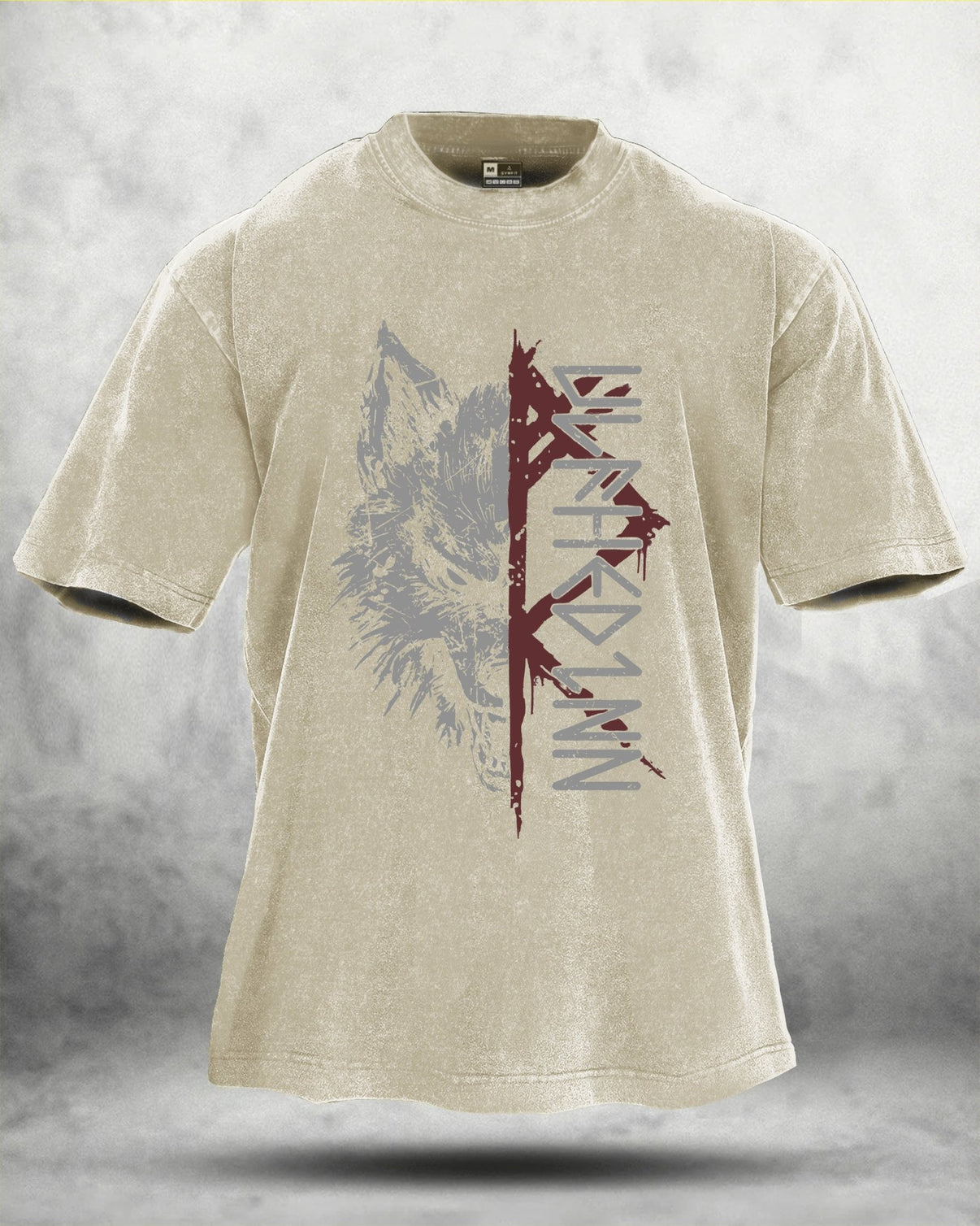 KOSZULKA WOLF RITUAL WASHED - Ironfit PL