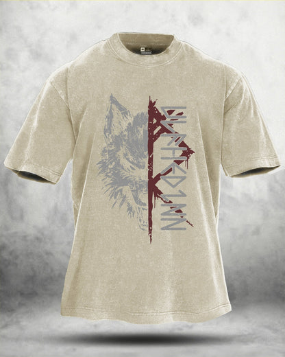 KOSZULKA WOLF RITUAL WASHED - Ironfit PL