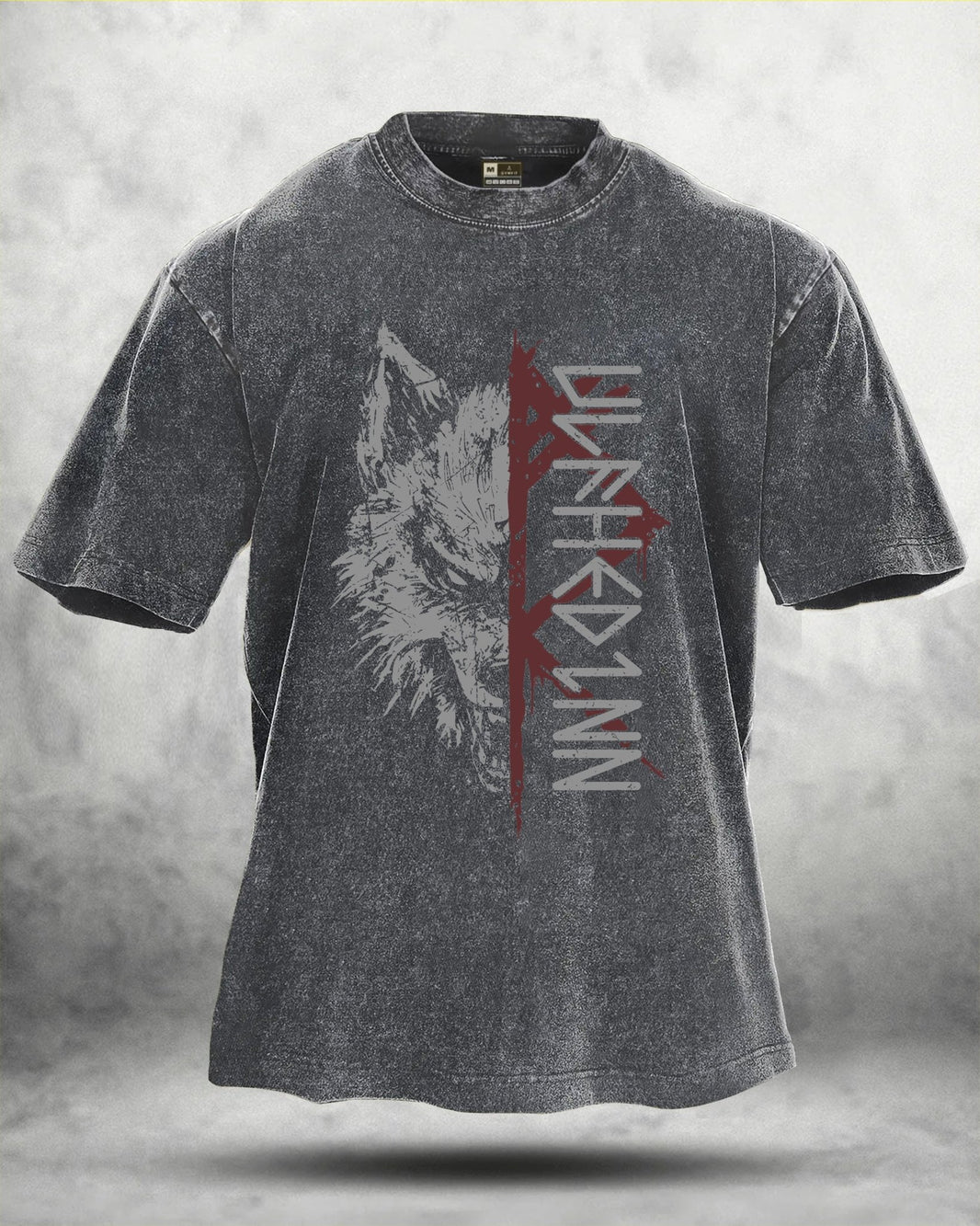 KOSZULKA WOLF RITUAL WASHED - Ironfit PL