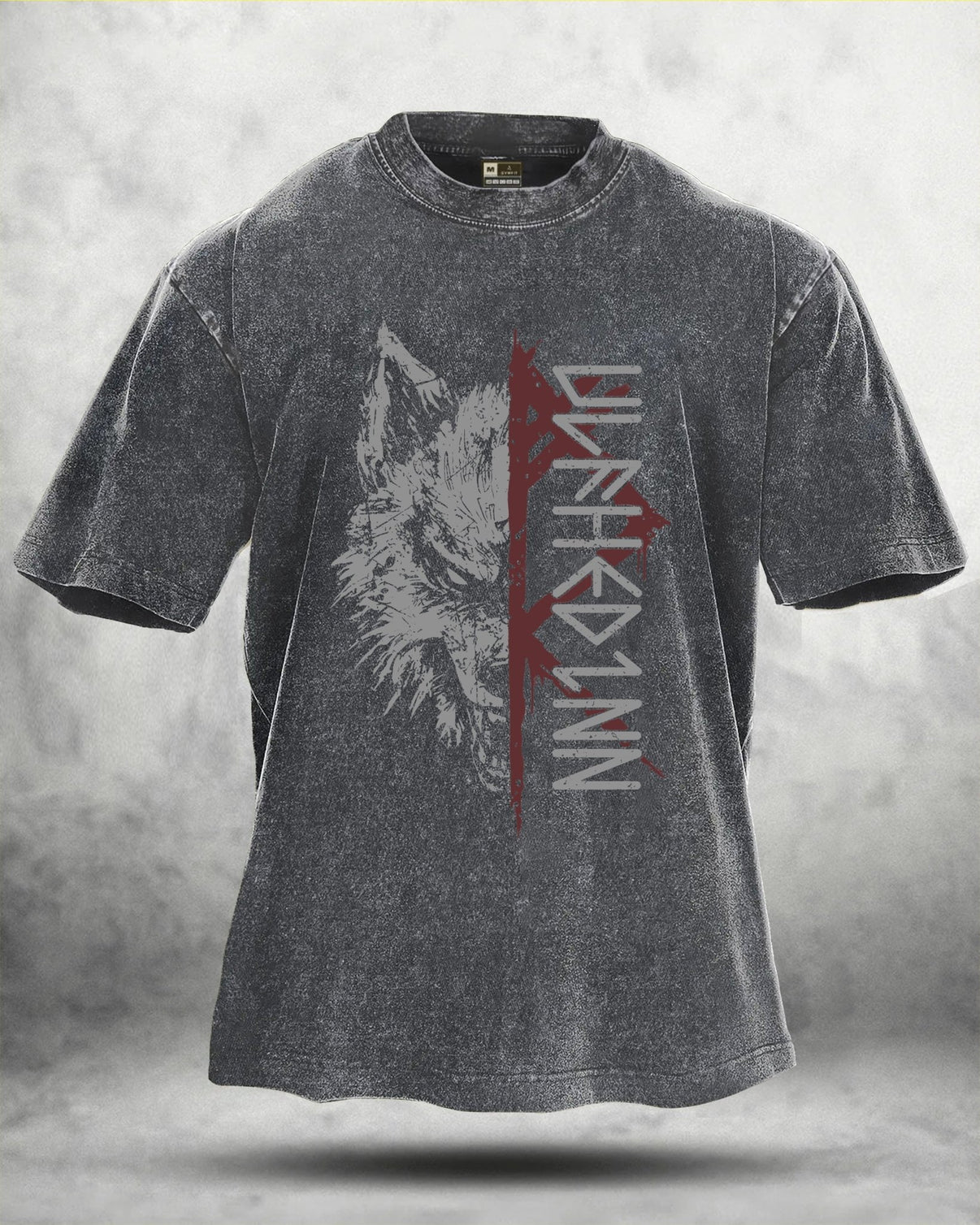 KOSZULKA WOLF RITUAL WASHED - Ironfit PL