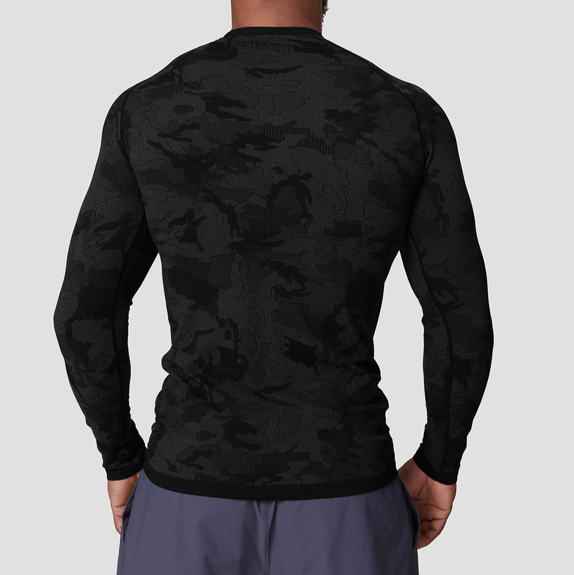 Koszulka z długim rękawem Seamless Camo Quick Dry - Ironfit PL