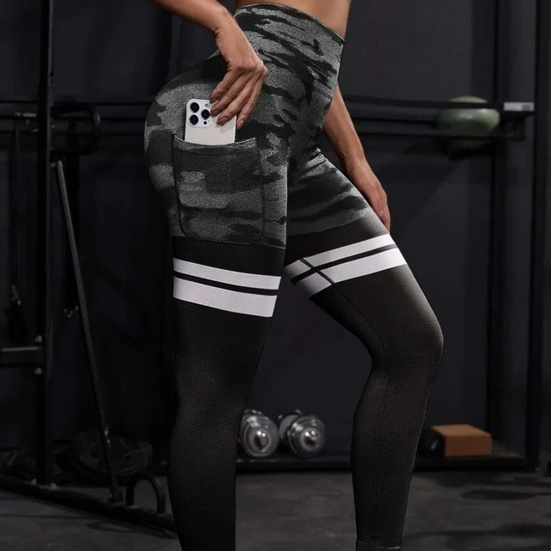 Legginsy Camo stripe - Ironfit PL
