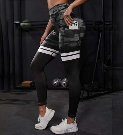 Legginsy Camo stripe - Ironfit PL