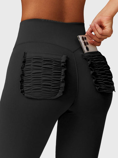 Legginsy Elise Ruffle Pocket Flare - Ironfit PL