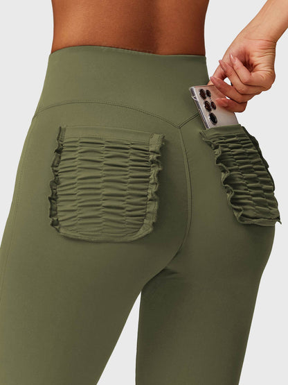 Legginsy Elise Ruffle Pocket Flare - Ironfit PL