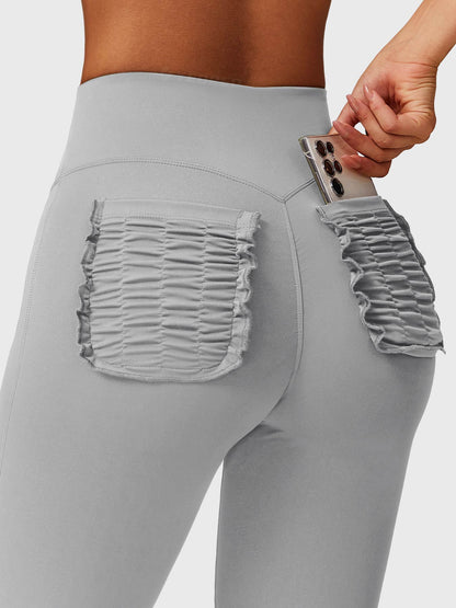 Legginsy Elise Ruffle Pocket Flare - Ironfit PL