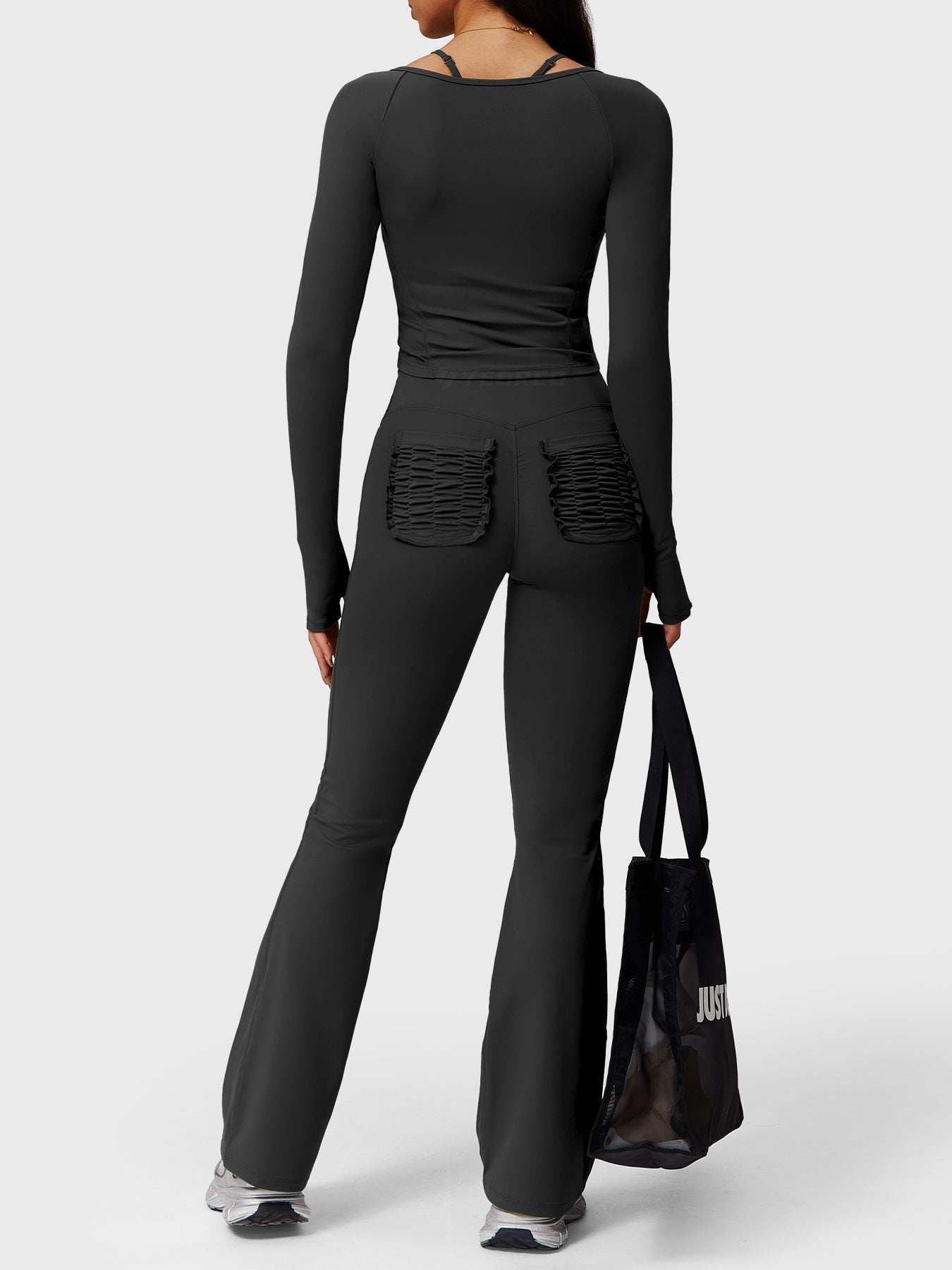 Legginsy Elise Ruffle Pocket Flare - Ironfit PL
