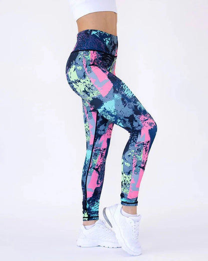 Legginsy Ocean Absztract - Ironfit PL