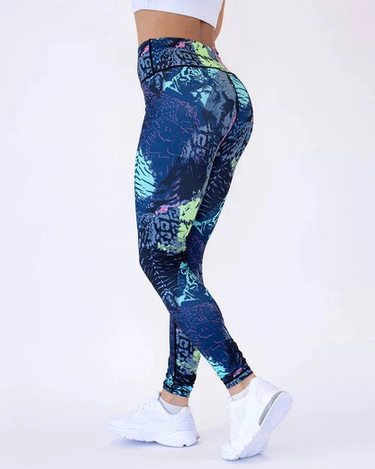 Legginsy Ocean Absztract - Ironfit PL