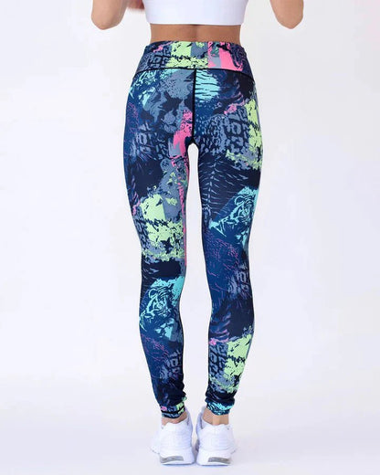 Legginsy Ocean Absztract - Ironfit PL