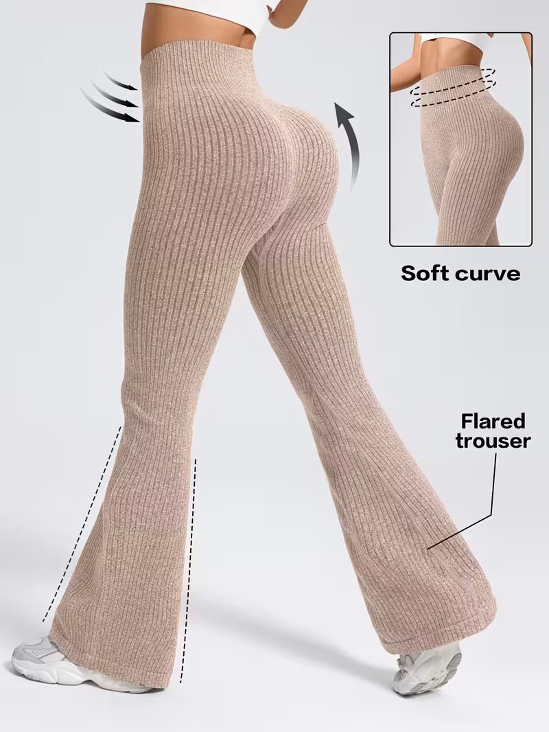 Legginsy Ribbed Seamless Flare - Ironfit PL