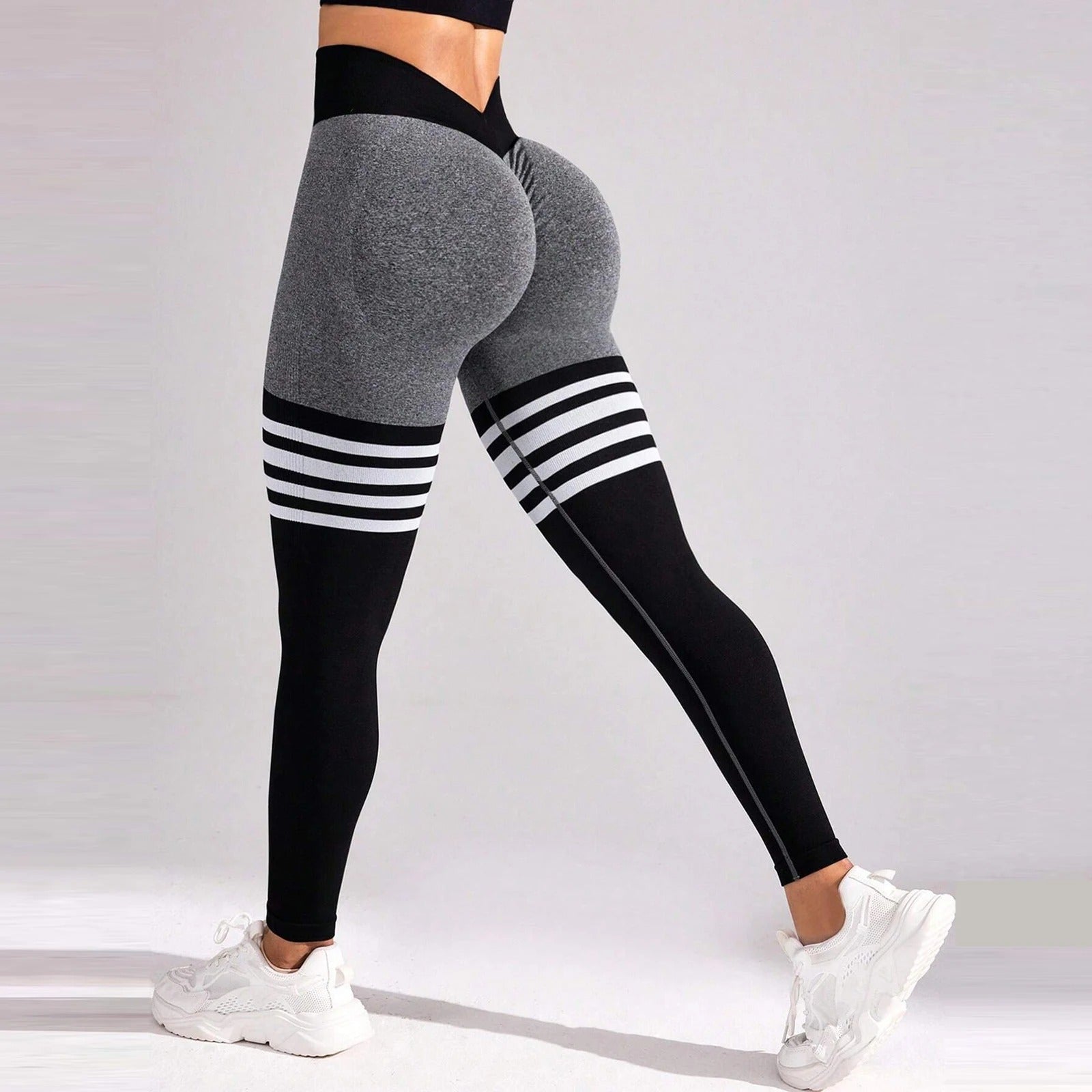 Legginsy Seamless z V - plecy - Ironfit PL