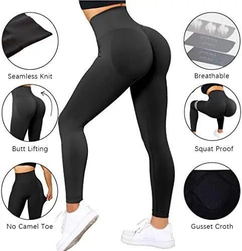 Legginsy Seamless z wysokim stanem i efektem push - up - Ironfit PL