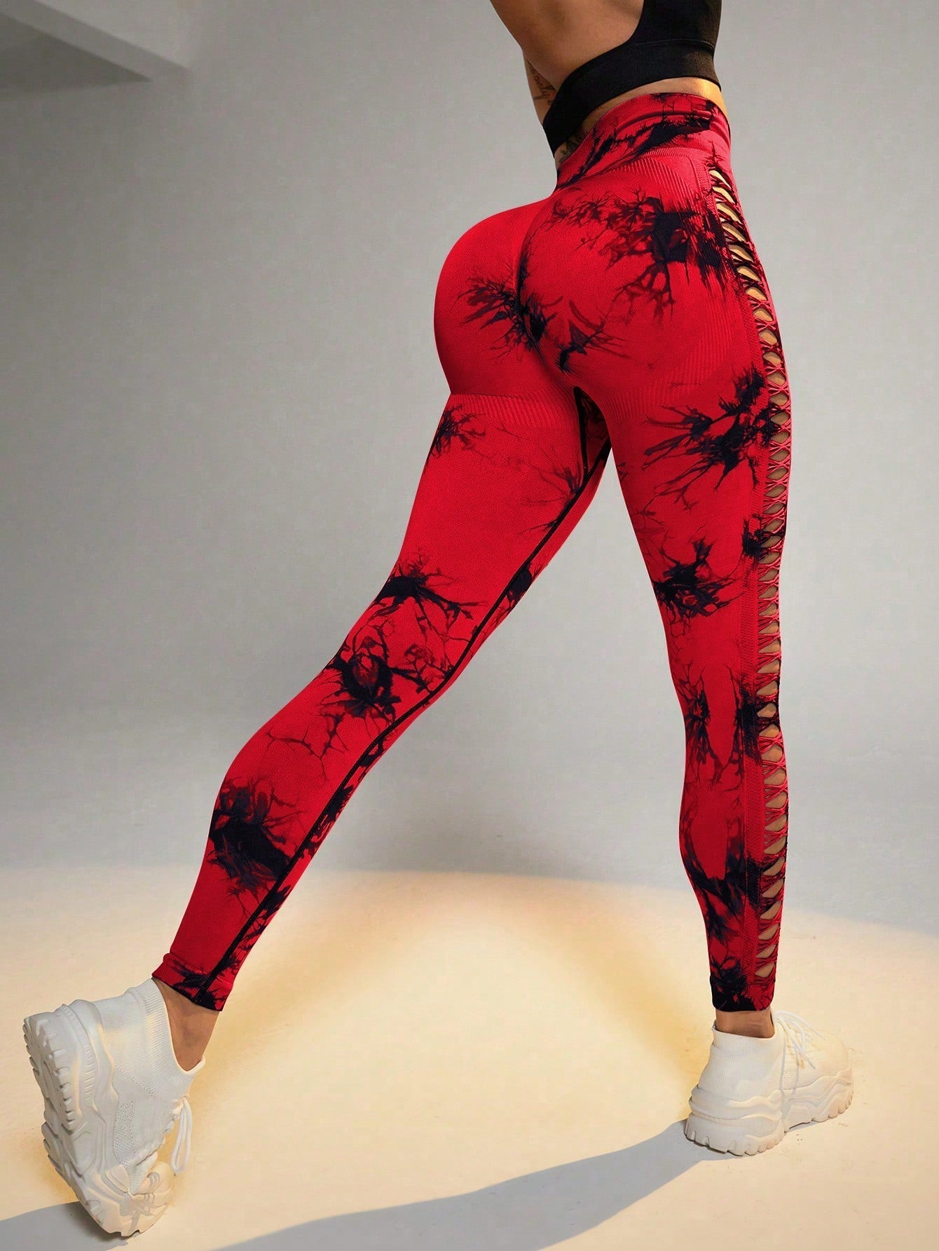 Legginsy Tie - Dye Raw Seamless - Ironfit PL