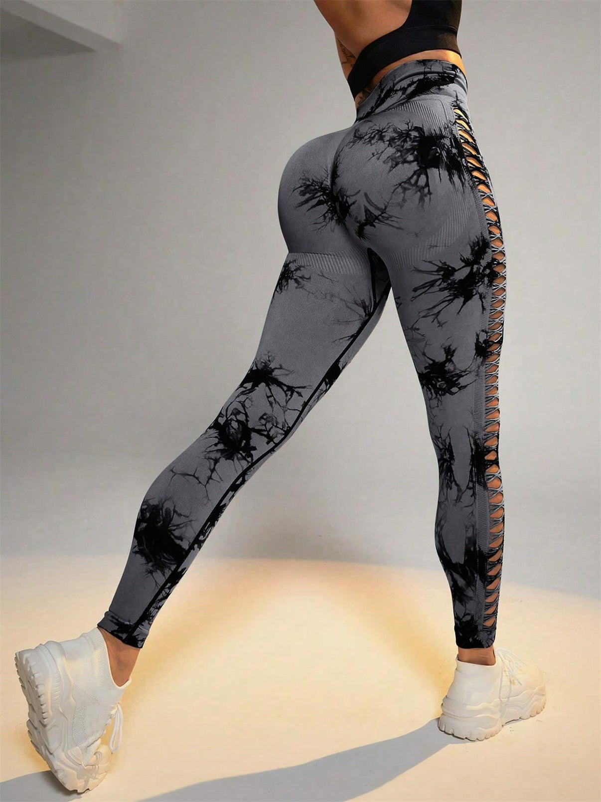 Legginsy Tie - Dye Raw Seamless - Ironfit PL