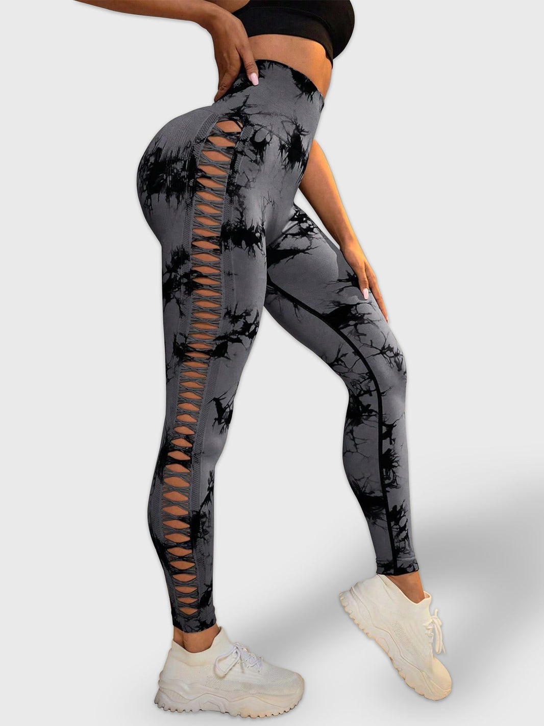 Legginsy Tie - Dye Raw Seamless - Ironfit PL