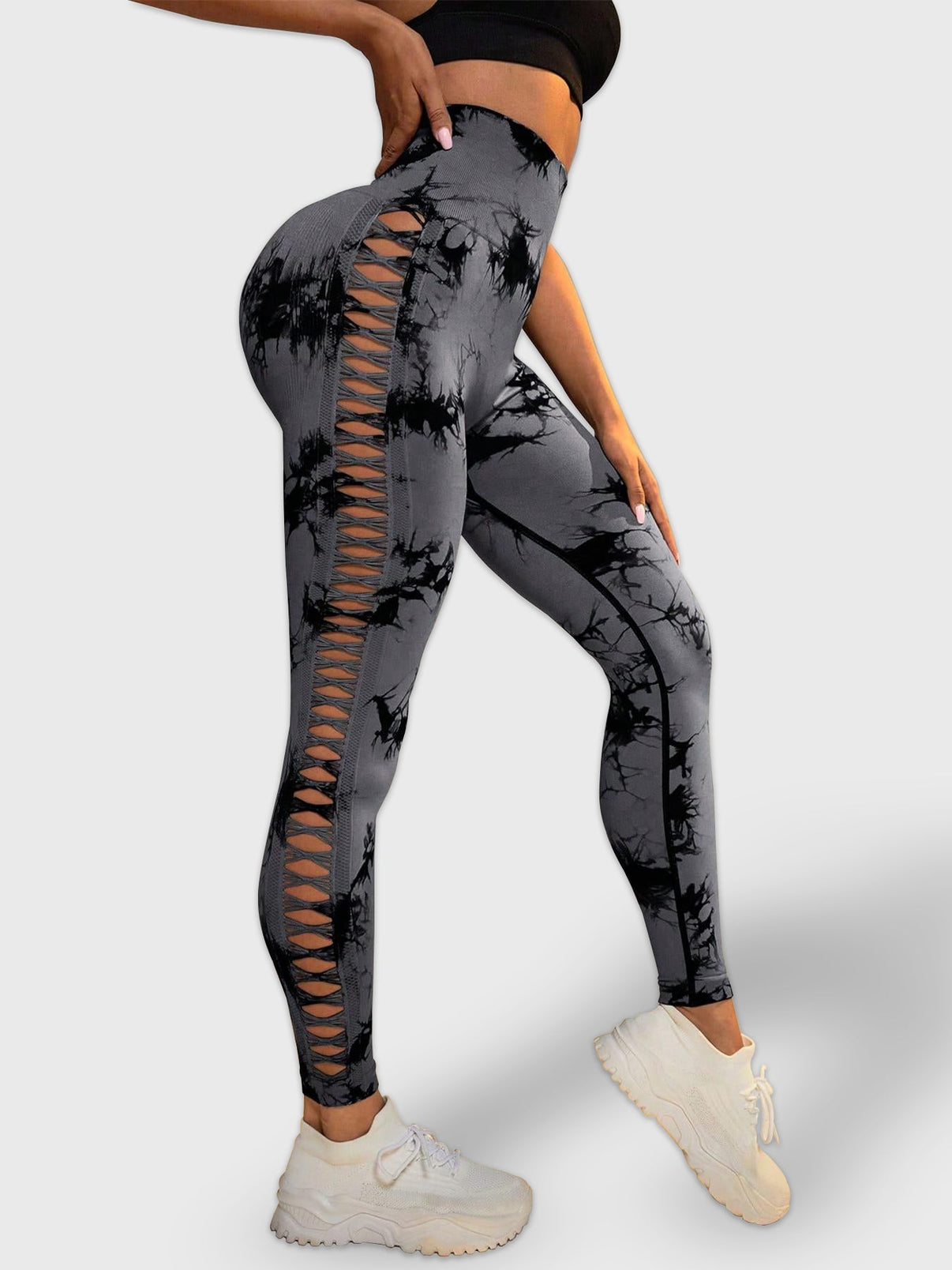 Legginsy Tie - Dye Raw Seamless - Ironfit PL