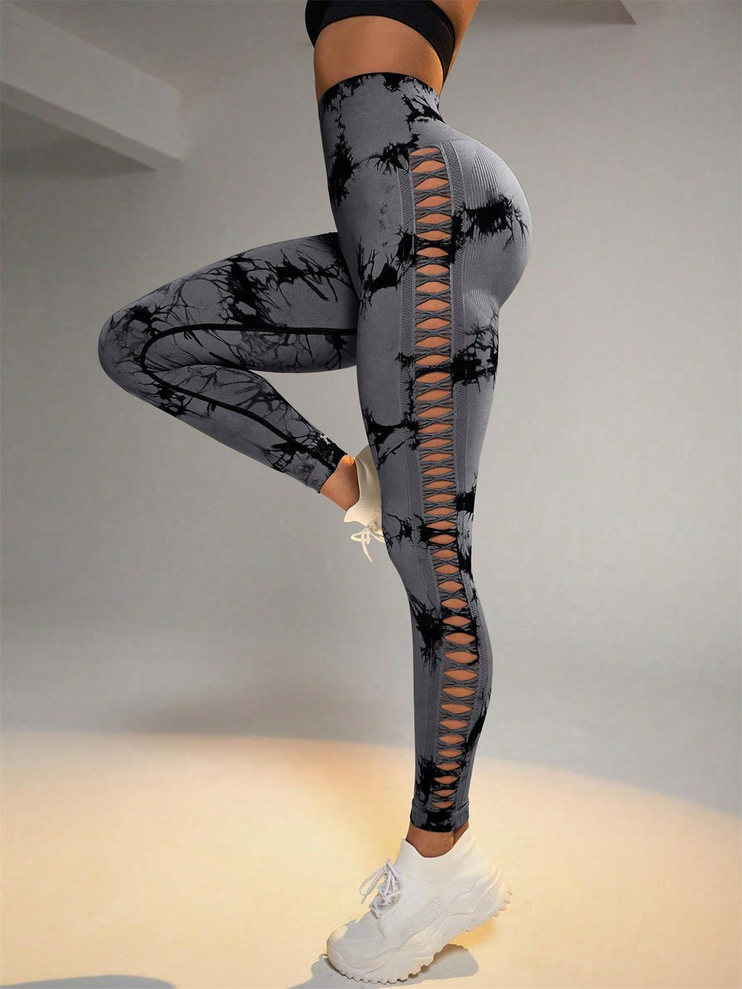 Legginsy Tie - Dye Raw Seamless - Ironfit PL