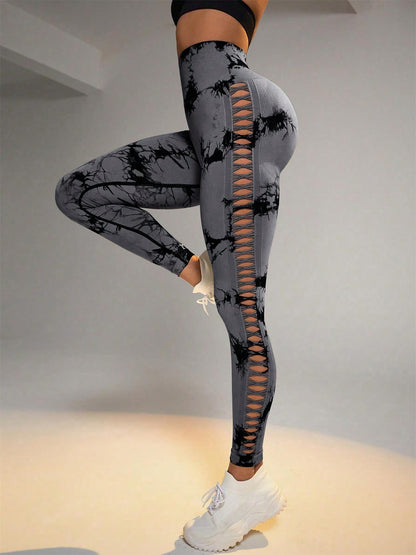 Legginsy Tie - Dye Raw Seamless - Ironfit PL