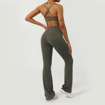 Legginsy V - Cross front flare - Ironfit PL