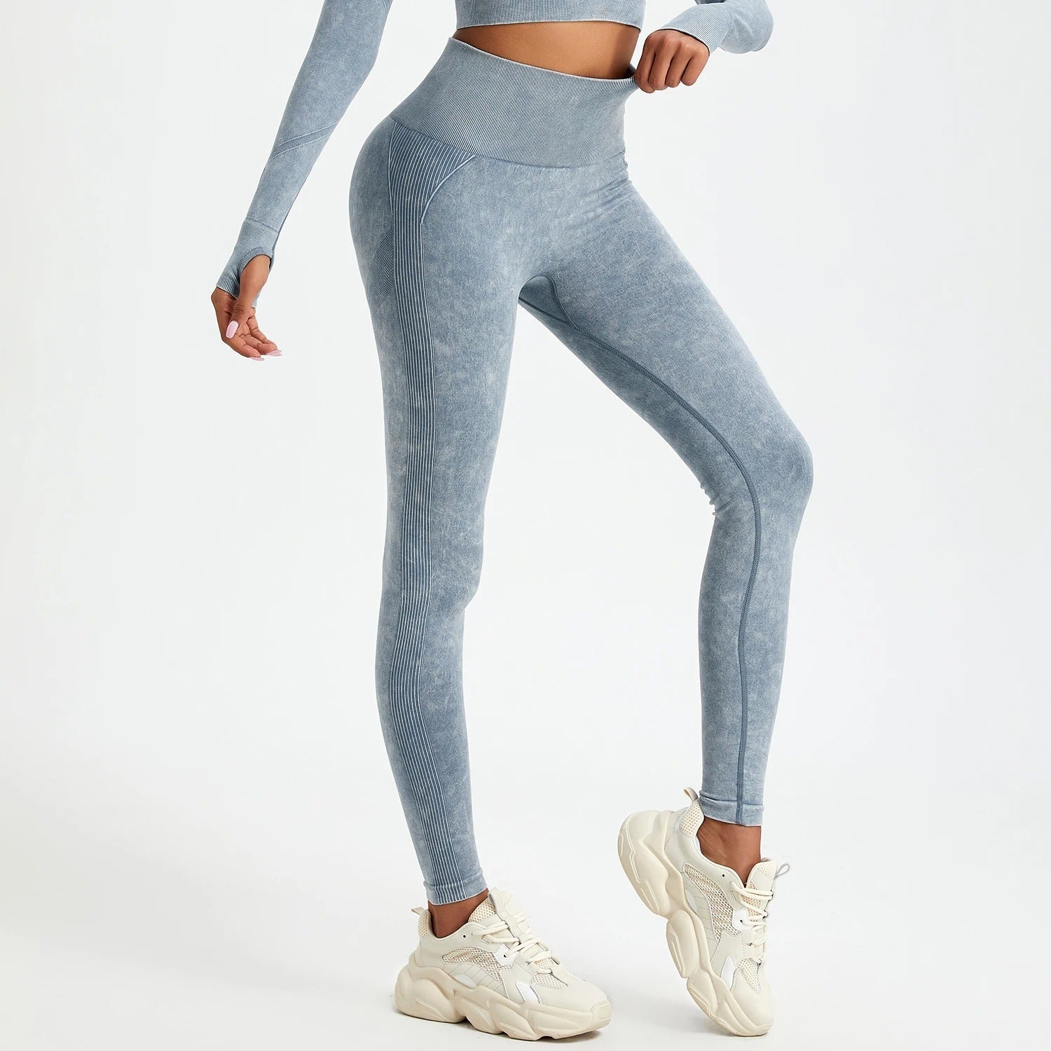 Legginsy Washed Seamless Push - up - Ironfit PL