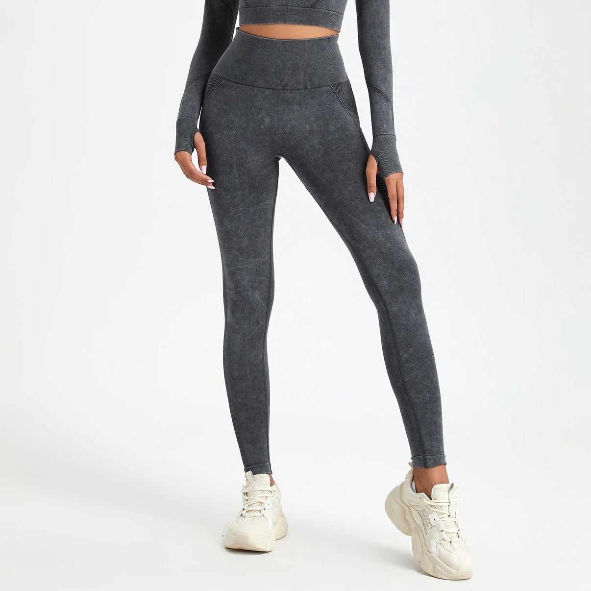 Legginsy Washed Seamless Push - up - Ironfit PL