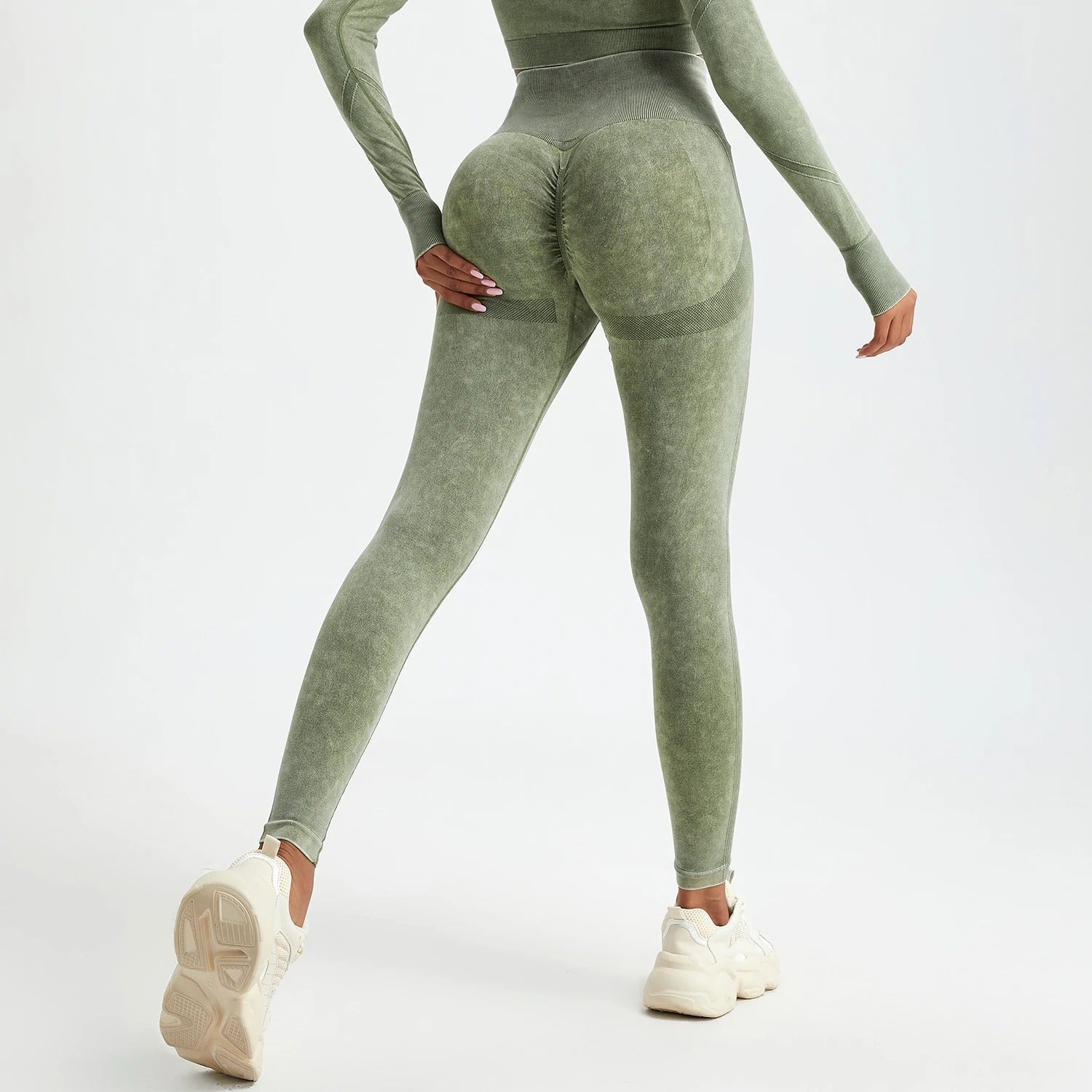 Legginsy Washed Seamless Push - up - Ironfit PL