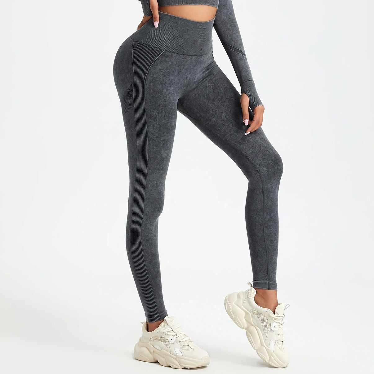 Legginsy Washed Seamless Push - up - Ironfit PL