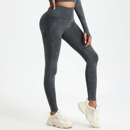 Legginsy Washed Seamless Push - up - Ironfit PL