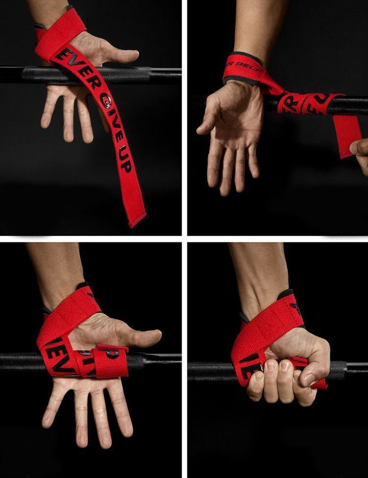 Lifting straps – NEVER GIVE UP - Ironfit PL