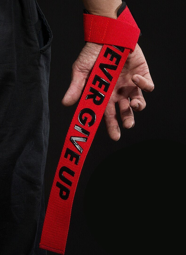 Lifting straps – NEVER GIVE UP - Ironfit PL