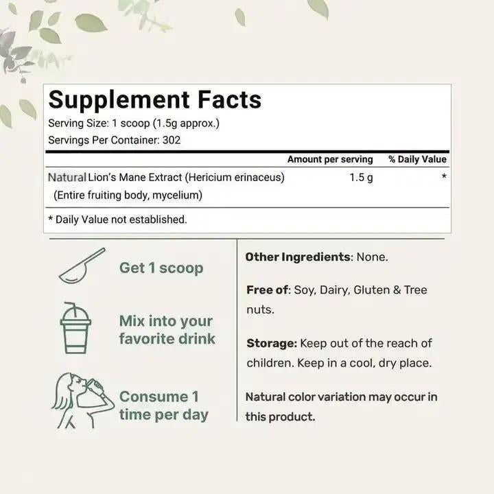 Organic Lions Mane - Ironfit PL