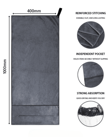 Ręcznik z mikrofibry Ironfit Zip - Pocket - Ironfit PL