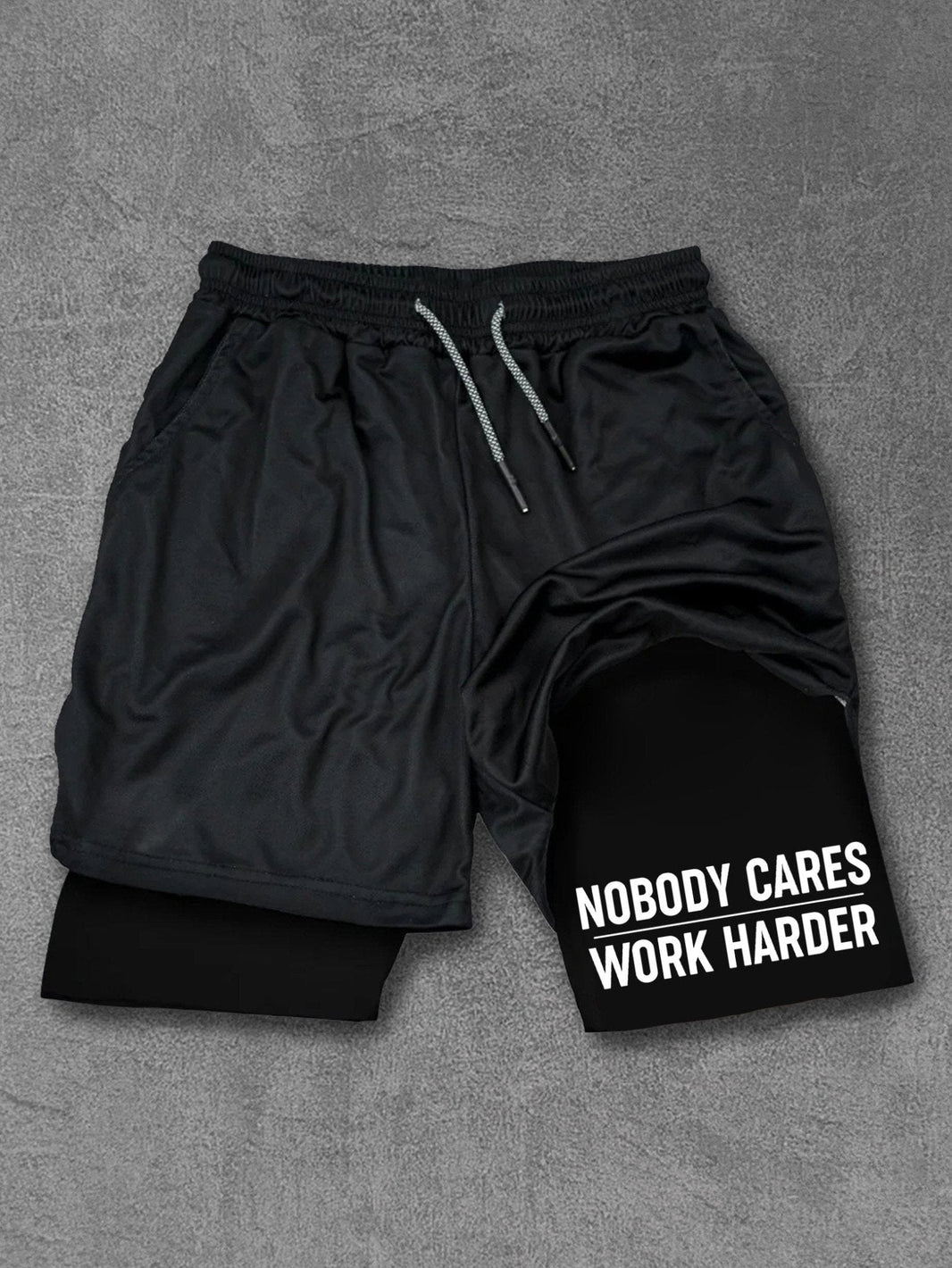 Spodenki Nobody cares work harder Performance - Ironfit PL