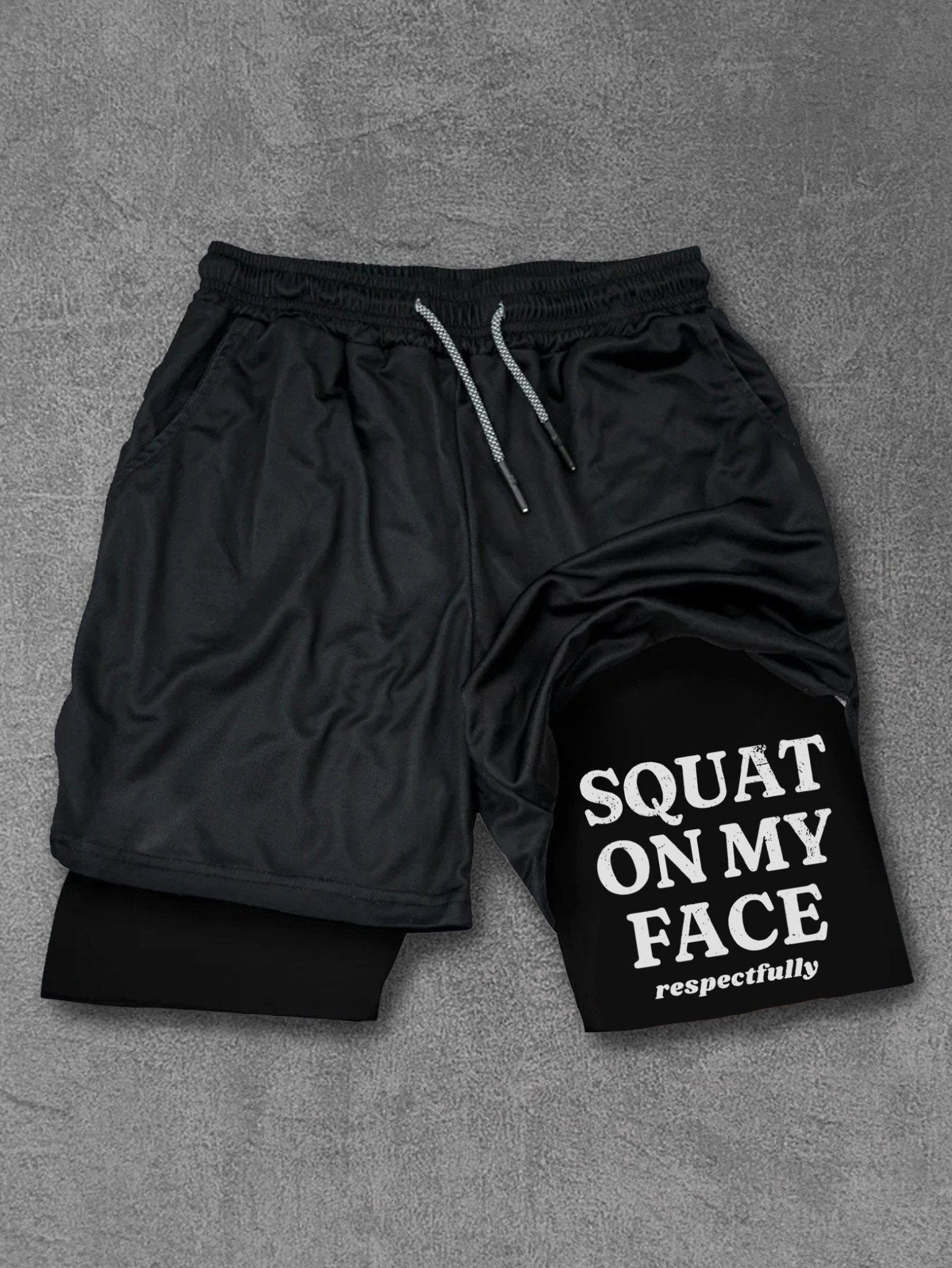 Spodenki Squat on my face respectfully Performance. - Ironfit PL