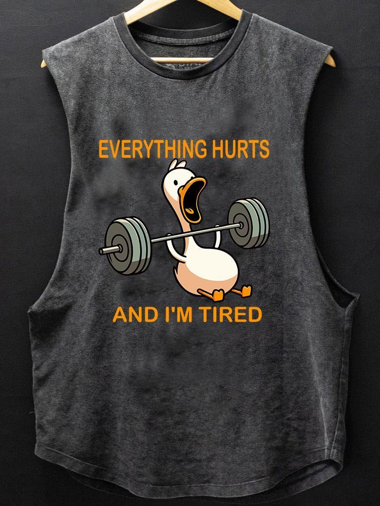 Tank top Everything hurts and I'm tired duck - Ironfit PL