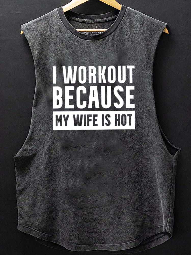 Tank top I Workout Because my Wife is Hot - Ironfit PL